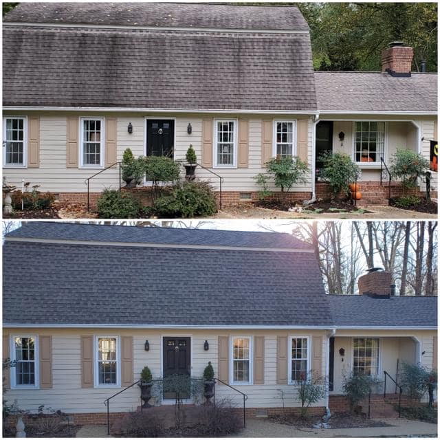 Roof Wash in Williamsburg, VA