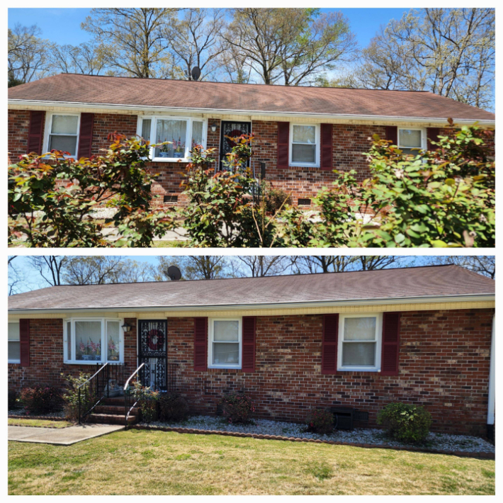 Roof Washing in Hopewell, VA